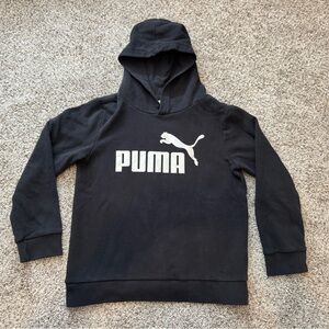 Puma Black Hoodie with silver Logo